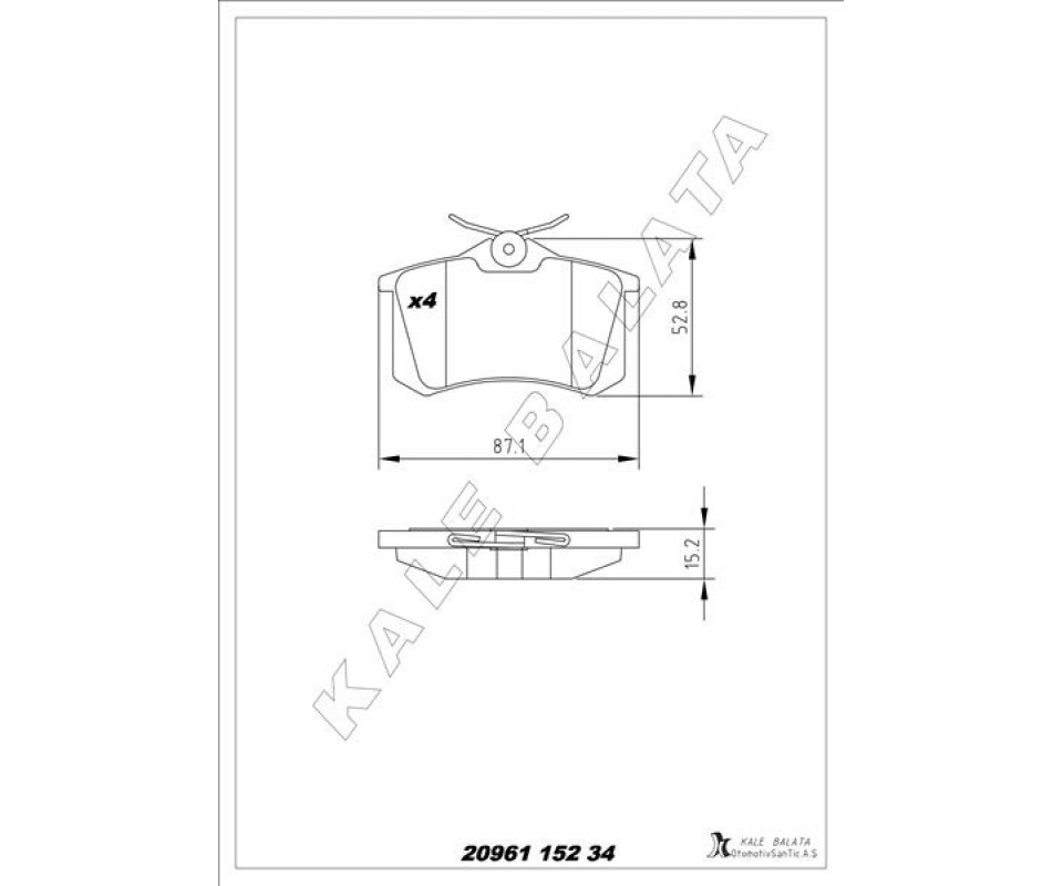 ARKA FREN BALATA RENAULT CLIO 05> KANGOO 01> LAGUNA 96> FLUENCE 09> MEGANE 96> CITROEN BERLINGO 99> C2 C3 C4 03> DS4 11> PEUGEOT 307 00> 308 07> PARTNER 96>VW POLO CLASSIC 95>01 GOLF III-IV-PASSAT III