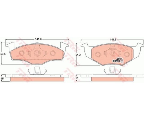 ÖN BALATA POLO 95-9.01 IBIZA 96-2.02 CORDOBA 96-2.02 GOLF III 91-97