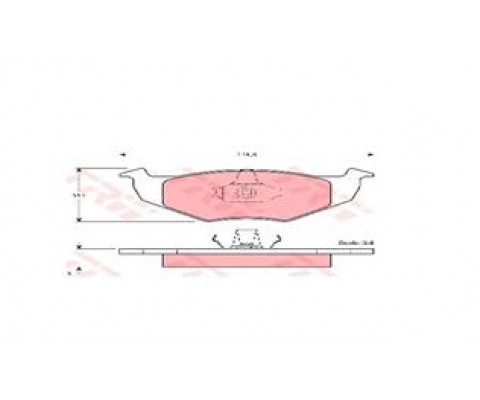 ÖN BALATA POLO 95-01 FABIA 02-14 CORDOBA 98-05 GDB1274 17.30 MM
