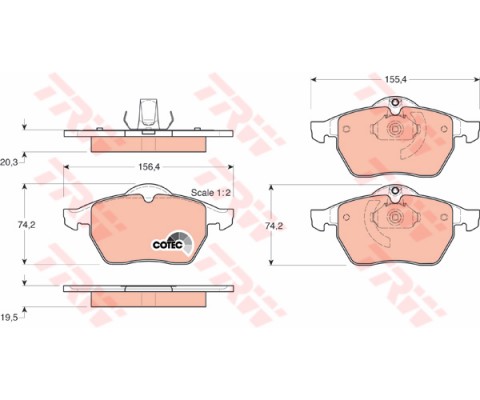 ÖN BALATA VECTRA B.2.0ı.2.5ı V6 96/7.03 SAAB 900 II 93/2.98 9.3 9.5 98-03