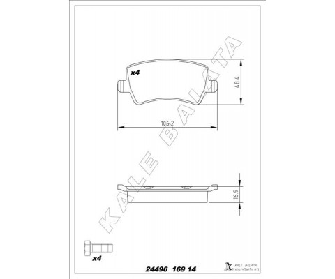 FREN BALATASI ARKA FORD S-MAX 09> GALAXY III 06> . VOLVO S60 10> S80 06> V60 V70 06> XC60 08> XC70 0 6> . LAND ROVER FREELANDER II L359 RANGE ROVER EVOQUE L538
