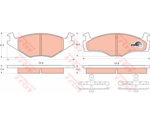 ÖN BALATA POLO 94/99 CORDOBA 94/99 IBIZA 93/2.02