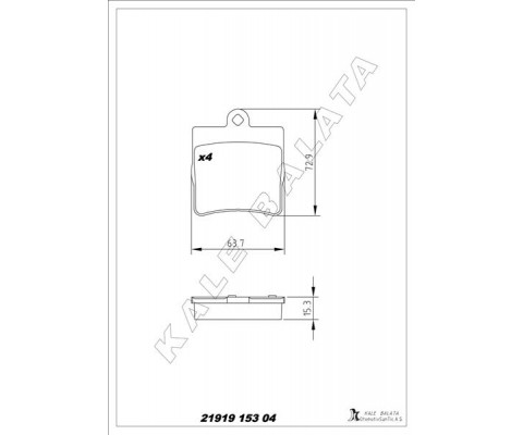 FREN BALATASI ARKA MERCEDES W202 S202 W203 CL203 W210 R170 R171