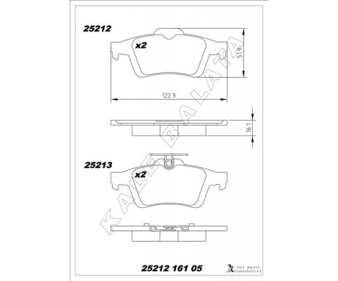ARKA BALATA FOCUS II CMAX 03> CONNECT 02> LAGUNA III 07> OPEL VECTRA C 02> SIGNUM 03> CITROEN C5 08> PEUGEOT P508 10>18 1647875980-4254.A8