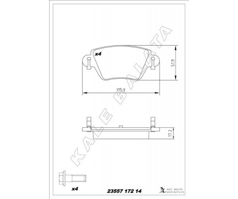 ARKA BALATA FIRST MONDEO 1.8-2.0-2.5 00-07 JAGUAR XTYPE 2.0-2.5-3.0 01-09