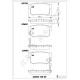 ARKA FREN BALATA HONDA CIVIC 1.4L 1.6L VTEC EP ES EU FD6 FK2 01-13 / ACCORD 2.0L F20 94-98 / CR-V 2.0L K20 RD8 02-06 / LEGEND 3.2L KA7 KA8 24v 91-96 / SUZUKI SX4 1.6L M16A RW415 05->