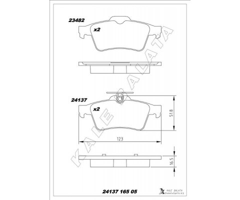 ARKA BALATA FOCUS II CMAX 03> CONNECT 02> LAGUNA III 07> OPEL VECTRA C 02> SIGNUM 03> CITROEN C5 08> PEUGEOT P508 10>18 1647875980-4254.A8