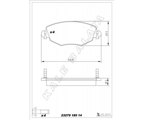 ON FREN BALATASI MONDEO III 00>07 JAGUAR X TYPE 04>09