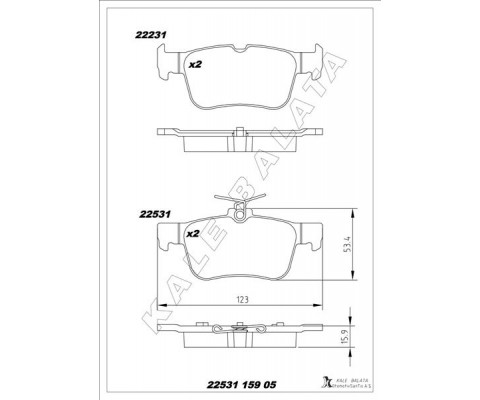 ARKA FREN BALATASI GALAXY III 15> MONDEO V 14> EDGE 15>19 FOCUS IV 17> KUGA III 19>