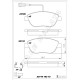 ÖN FREN BALATASI OPEL COMBO D 12> PUNTO EVO 1.3-1.4-1.6D MTJ 09 > 500-500C 1.3DMJ 10 > GRANDE PUNTO 1.6DMTJ 09 >