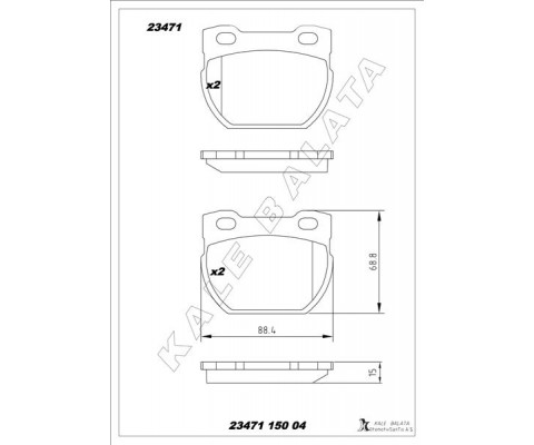 FREN BALATASI ARKA LAND ROVER DEFENDER L315 L316