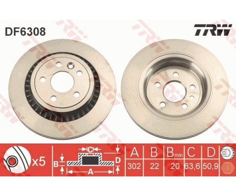 ARKA FREN AYNASI ADET VOLVO XC60 D3 D4 D5 2.4D 2.0T 3.2 T5 T6 2008 2013 2017 CAP 302X5 BJN