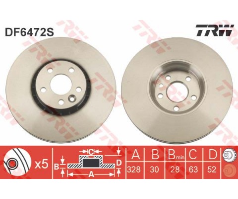 ÖN FREN AYNASI ADET VOLVO XC60 D3 D4 D5 2.4D 2.0T 3.2 T5 T6 2008 2017 CAP 328X5 BJN
