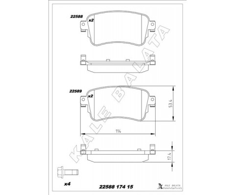 ARKA FREN BALATASI ZAFIRA LIFE 19> VIVARO C 19> JUMPY III 16> EXPERT 16> TOYOTA PROACE 16> 290 mm