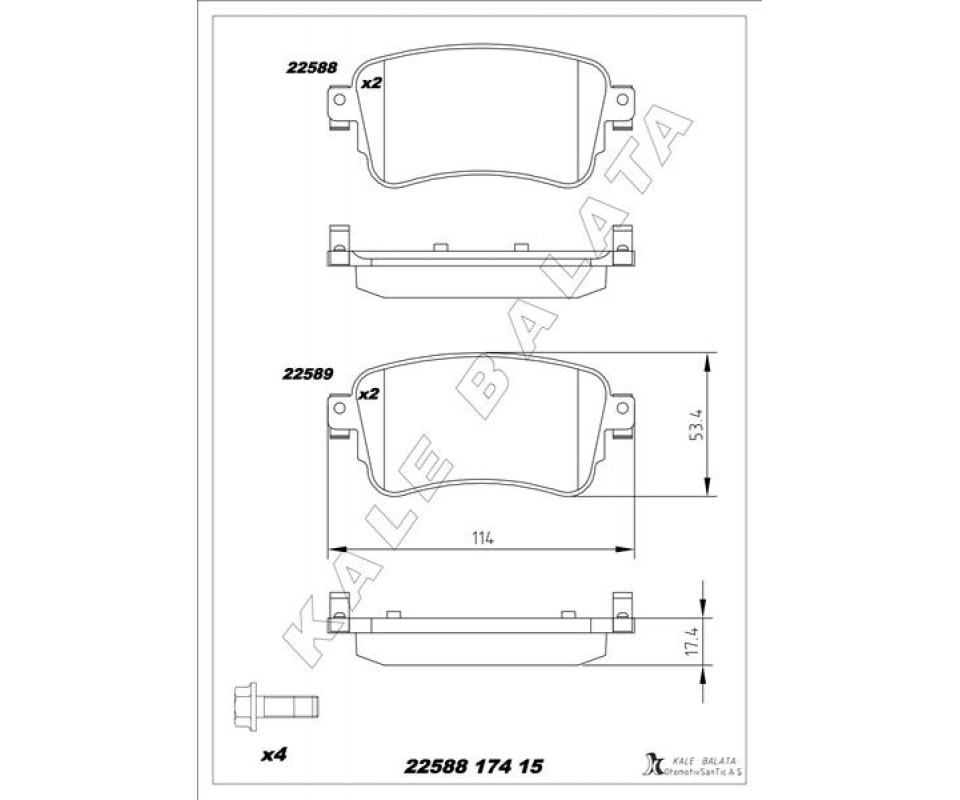 ARKA FREN BALATASI ZAFIRA LIFE 19> VIVARO C 19> JUMPY III 16> EXPERT 16> TOYOTA PROACE 16> 290 mm