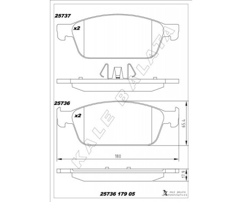 ON FREN BALATASI FOCUS III 14> C-MAX 06>11 10> 03> KUGA 08> CONNECT TC7 13> MAZDA 3 03> MAZDA 5 10> VOLVO S40 04> V40 12> V50 04> C30 06> C70 05>