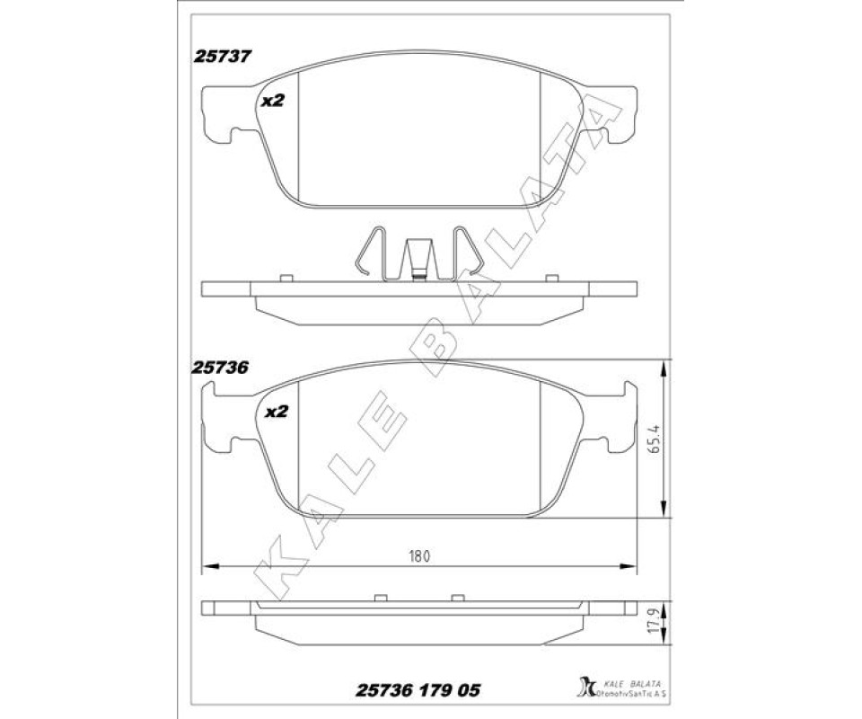 ON FREN BALATASI FOCUS III 14> C-MAX 06>11 10> 03> KUGA 08> CONNECT TC7 13> MAZDA 3 03> MAZDA 5 10> VOLVO S40 04> V40 12> V50 04> C30 06> C70 05>