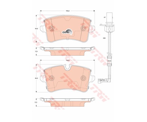 ARKA BALATA AUDI A8 2.0-3.0-4.0 TFSİ-TDİ 10