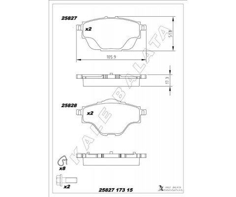 ARKA FREN BALATASI ASTRA L-GRANDLAND-C4 GRAND/SPACETOURER-C5 AIRCROSS-P508-P5008-P308-P3008-DS4-DS7 290mm