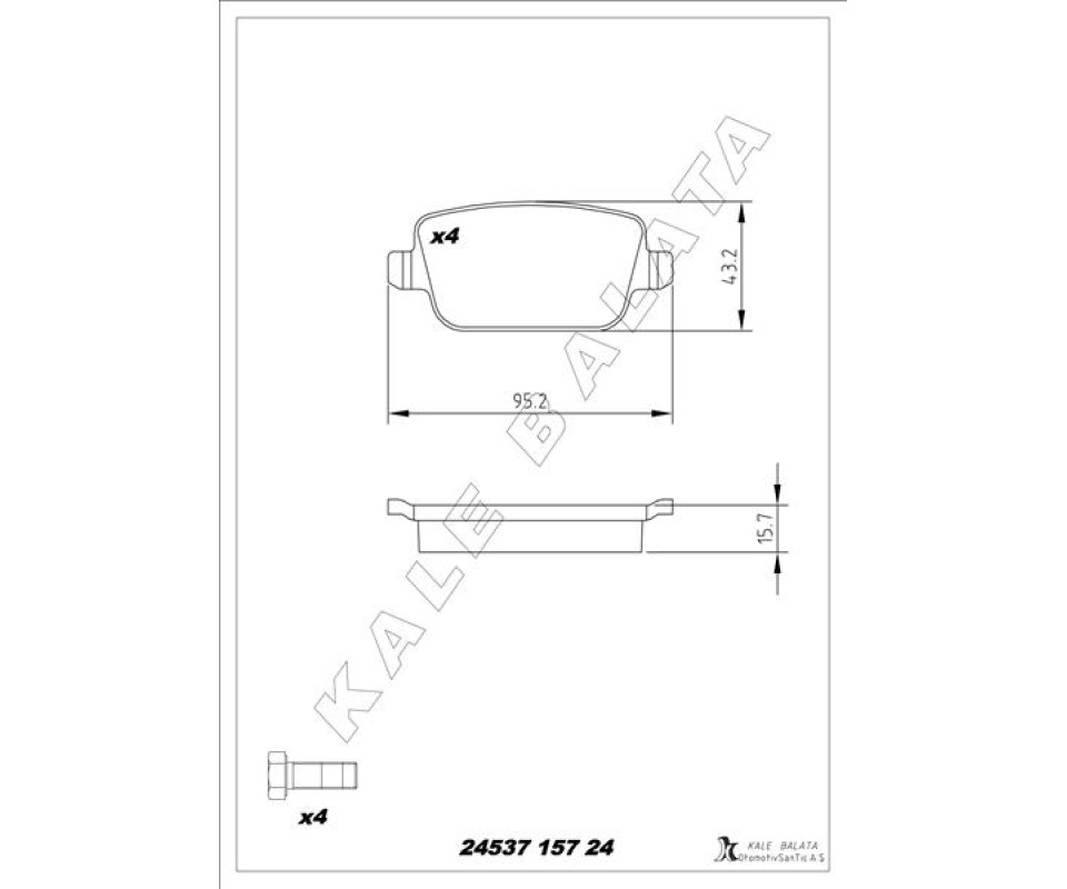 FREN BALATASI ARKA FORD-LAND ROVER-VOLVO MONDEO-GALAXY-SMAX-FREELANDER-S60 07> VO S80 II 06> S80 07> V70 06> V70 07> XC70 06> . LAND ROVER FREELANDER II L359