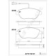 ÖN FREN BALATASI OPEL COMBO D 12> PUNTO EVO 1.3-1.4-1.6D MTJ 09 > 500-500C 1.3DMJ 10 > GRANDE PUNTO 1.6DMTJ 09 > ÇİFT FİŞLİ
