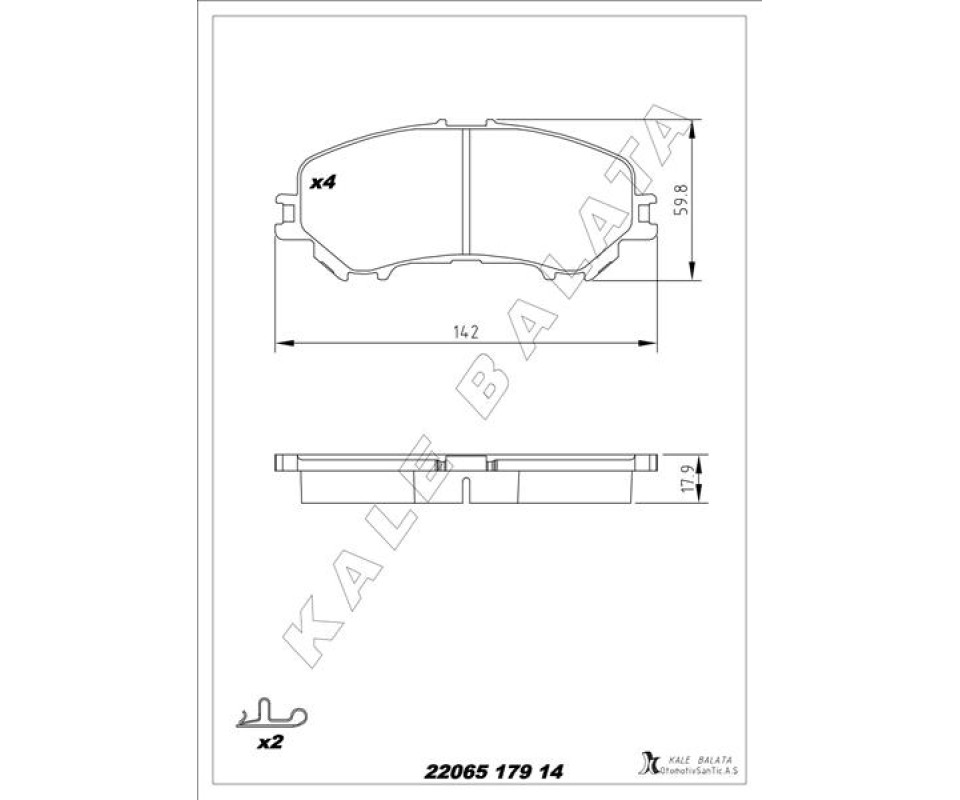 ÖN BALATA RENAULT KADJAR 15> KOLEOS II 15> NISSAN QASHQAI J11 13> X TRAIL III 14>
