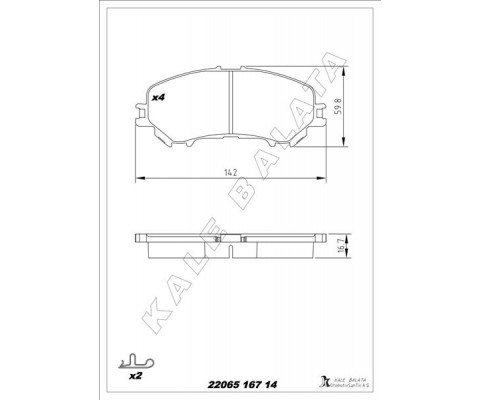 BALATA ÖN QASHQAI II SUV-X-TRAIL III-ROGUE II SUV 13 -