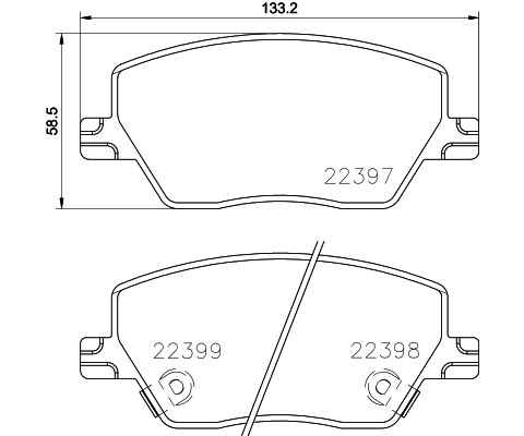 ÖN BALATA SUZUKI SX4 1.6 13 VITARA 1.6 15