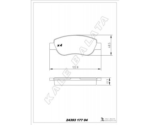 ÖN BALATA FIAT PALIO 96> 1.2 1.4 RENAULT MEGANE II 02> SCENIC II 02> 1.4 1.5dCi