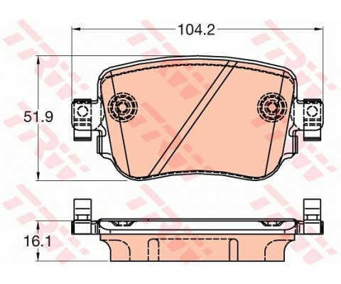 ARKA BALATA VW CADDY IV 1.0TSI-1.2TSI-1.4TSI-1.6TDI-2.0TDI 15 AUDI A1 1.0TFSI-1.2TFSI-1.4TFSI 10