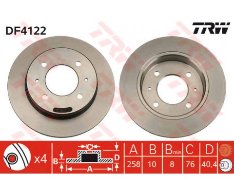 ARKA FREN AYNASI ELANTRA 00-06 LANTRA 90-95 258x10x8