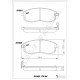 ÖN FREN BALATA NISSAN JUKE 1.6L HR16DE DIG-T F15 10-> 1.5L Dci F15 10-> / MAXIMA 2.0L VQ20DE DOHC A3 2 A33 V6 95-03 / 3.0L VQ30DE DOHC A32 V6 95-> / SUZUKI SX4 1.6L M16A VVT RW416 05->