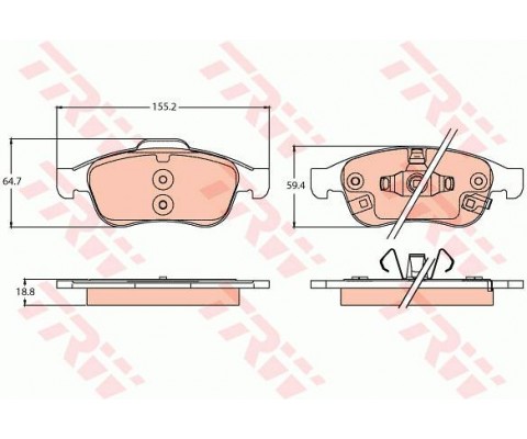 ÖN BALATA FIAT 500X 15 JEEP RENEGADE SUV 14