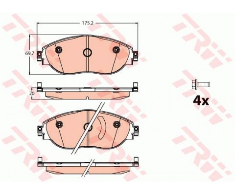 ÖN BALATA A3 12 LEON 15 OCTAVIA 14 SUPERB 15 GOLF VIII PASSAT 14 TIGUAN 16