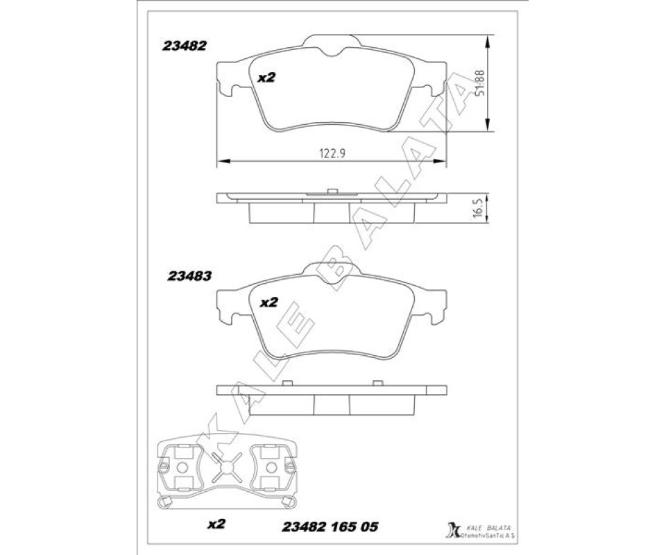 ARKA BALATA RENAULT LAGUNA II 01>07 MEGANE II 02>08 LATITUDE 11> VECTRA C 03>FOCUS II 05>CONNECT 06> CMAX 06> PRIMERA 02>