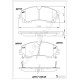 ÖN FREN BALATA NISSAN X-TRAIL 1.6L R9M Dci T32 dizel 5 koltuklu araçlar için 14->