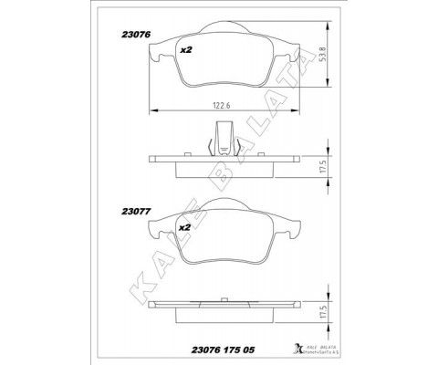 ARKA BALATA VOLVO S60 2000-2010 S80 1998-2006 V70 97-07 XC70 97-07 S70 97-00