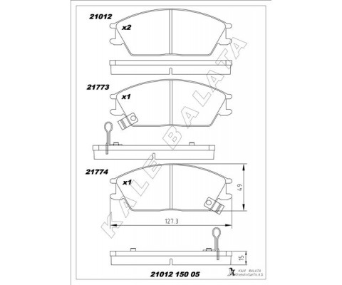 ÖN FREN BALATA HYUNDAI ACCENT 1.3L 1.5L 1.6L benzinli 1.5L CRDi dizel 95-05 / GETZ 1.1L 1.3L 1.4L be nzinli 1.5L CRDi dizel 02-09 / EXCEL 90-95 / SCOUPE 92-96