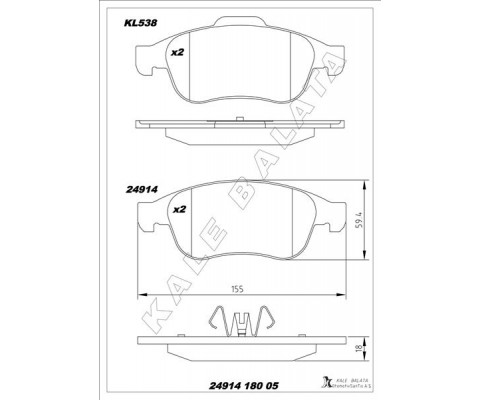 ÖN FREN BALATASI MEGANE III 09> SCENIC III 09>FLUENCE 10>DUSTER 10> LODGY 12> CAPTUR I 13>1.5 DCI 1.6 16V