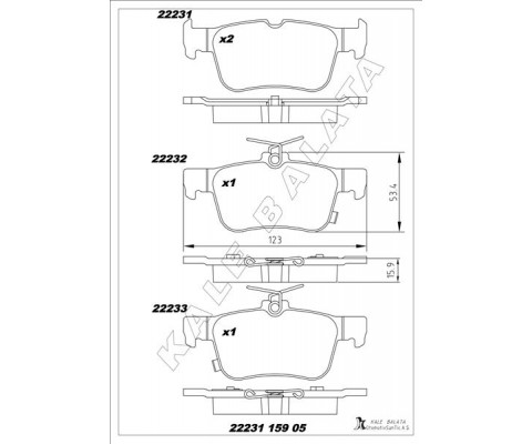 ARKA FREN BALATASI GALAXY III 15> MONDEO V 14> EDGE 15>19 FOCUS IV 17> KUGA III 19>