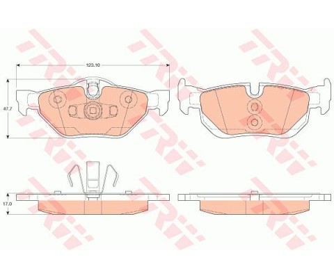 ARKA FREN BALATASI BMW 1 E81-E87-E88 3 E90-E91-E92 X1 E84