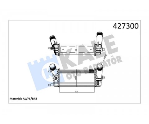 TURBO RADYATÖRÜ FORD FİESTA-COURİER 18> 1.0 ECOBOOST