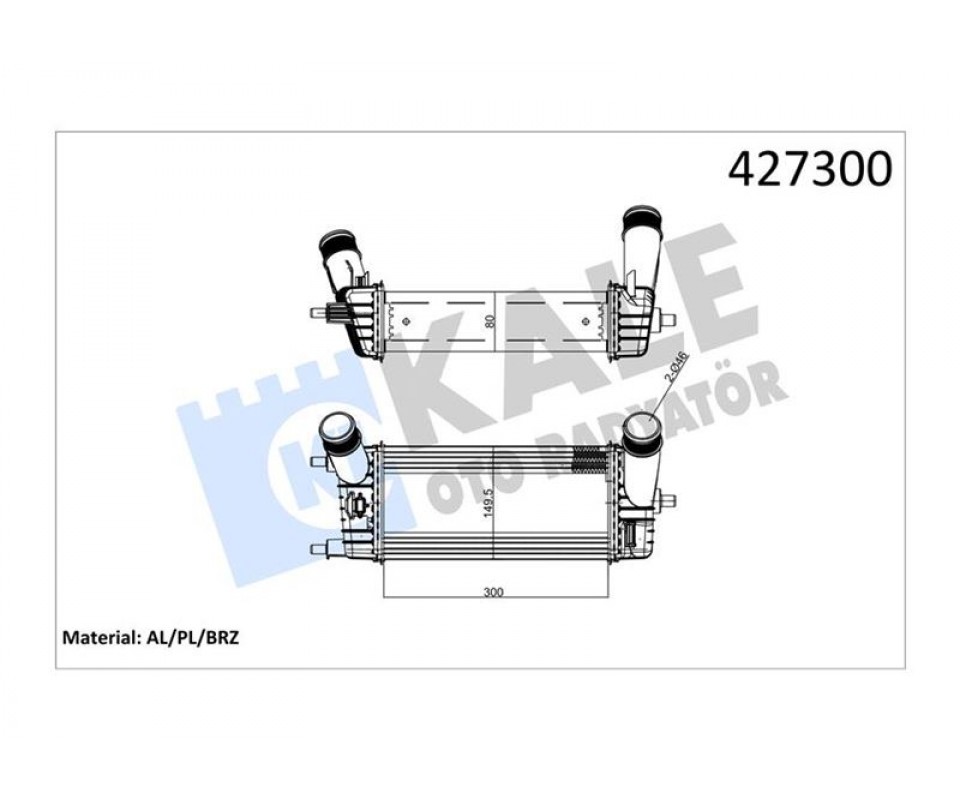 TURBO RADYATÖRÜ FORD FİESTA-COURİER 18> 1.0 ECOBOOST