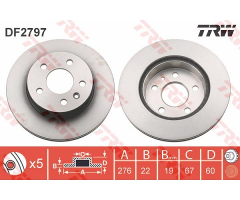 FREN DISKI ON MERCEDES VITO W638 97 03