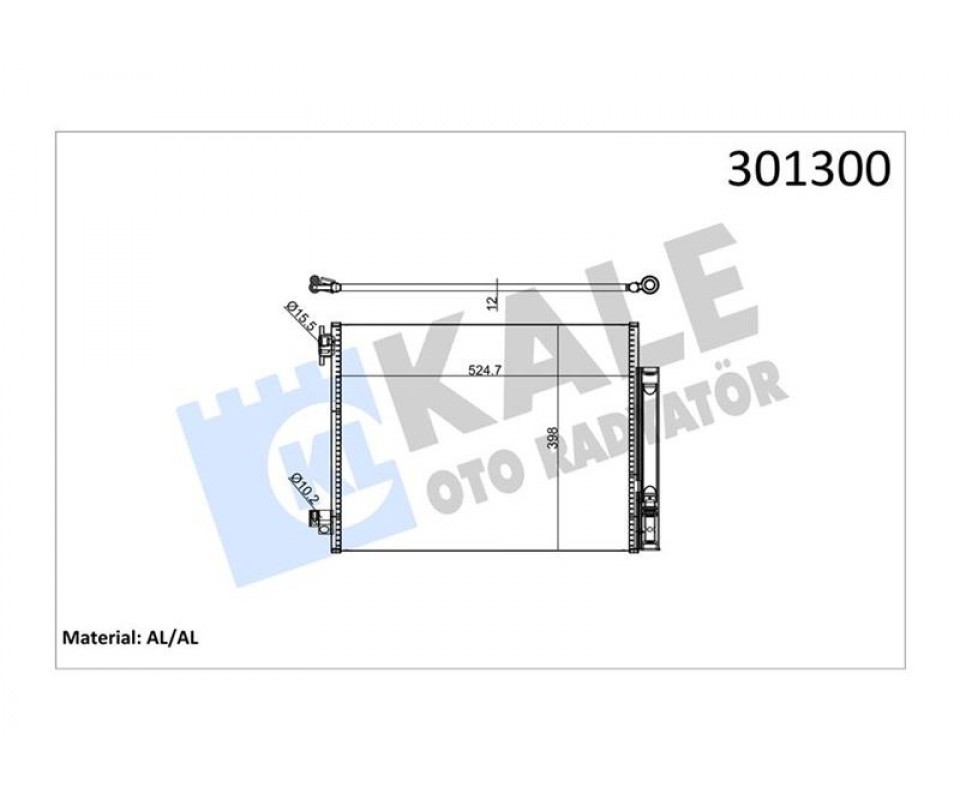 KLİMA RADYATÖRÜ KONDENSER RENAULT CLIO IV 12> CAPTUR I 13> SYMBOL III 14> DACIA LOGAN MCV II 14> DOKKER 12> DUSTER 10> SANDERO II 12> 0.9TCe 1.0SCe 1.2TCe 1.5dCi 1.6