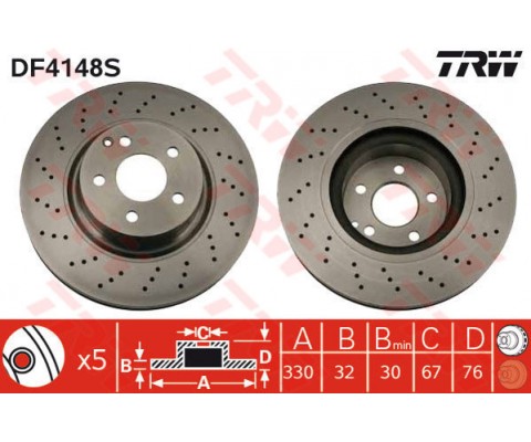 FREN DISKI ON MERCEDES S-CLASS W220 98 05
