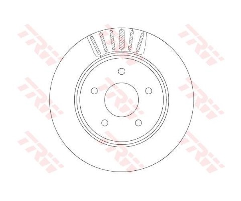 ARKA FREN DISKI RENAULT KOLEOS II 16 NISSAN X-TRAIL III 14 HAVALANDIRMALI 5 DELİK