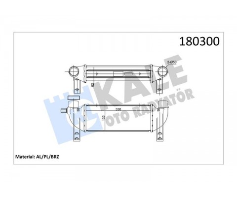 TURBO INTERCOOLER RADYATORU CONNECT 1.8TDCI 02>06 AL AL