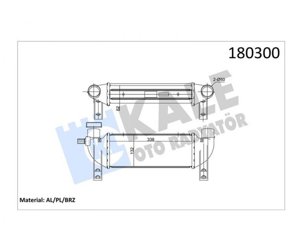 TURBO INTERCOOLER RADYATORU CONNECT 1.8TDCI 02>06 AL AL