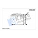 RADYATÖR BRAZİNG KALIN TİP PEUGEOT 206 1.6İ-1.4HDI 98 > 380X538X26 MEK.